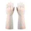Luvas de Lavar Louça Transparentes Brancas para Uso Doméstico na Cozinha, Impermeáveis e Duráveis, Luvas de Borracha para Lavanderia, Limpas, Resistentes ao Desgaste e Não Fáceis de Quebrar