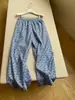 Pantalones Largos de Pijama Casual Florales Retro de Nicho para Mujer, Nuevo Estilo de Verano, Tallas Grandes, Cintura Alta, Cómodos de Pierna Ancha para Casa que se Pueden Usar Afuera