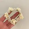 Exquisita Goma para el Cabello de Flor de Perla, Diadema Ultra-Fairy Estilo Francés, Goma para el Cabello Dulce Estilo Bosque, Accesorio para el Cabello Japonés y Coreano