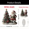 Comercio Electrónico Transfronterizo Producto Nuevo Adornos de Resina de Papá Noel Regalos de Navidad Decoraciones Festivas Decoraciones de Escena