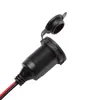 Encendedor de Cigarrillos de Alta Potencia Modificado para Coche y Motocicleta, Enchufe de Cobre Puro para Almacenamiento de Energía, Enchufe Hembra de Encendedor de Cigarrillos Impermeable Ip65