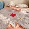 Colcha de Verão de Gaze Dupla Camada Tipo A Estilo Ins Popular, Colcha de Verão de Algodão com Fibra de Soja, Colcha Lavável à Máquina para Ar Condicionado Atacado