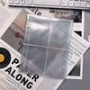 Páginas de Álbum de Cartas Transparentes em Estoque com Design de 4 Grades para Fotos Polaroid, Cartões de Fotos de Ídolos com 6 Furos, Álbuns Comemorativos de Folhas Soltas de 3 polegadas Atacado
