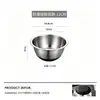 [Genuino de Fábrica] Cuenco Grueso de Acero Inoxidable Grado Alimenticio 304 para Batir Huevos en la Cocina y Cuenco para Lavar Platos en Casa