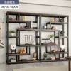 Nuevo estante Bogu estilo chino, estante para sala de té, vitrina para té, madera no maciza, pared completa, sala de estar, moderno, simple, estante para adornos