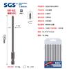 Fábrica de Origem 75-100 mm de comprimento liga de aço S2 equipamento de automação resistente ao desgaste 1/4 cabeça única cruzada cabeça de chave de fenda