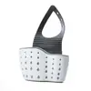Bolsa colgante para cesta de desagüe de fregadero, estante de almacenamiento de esponjas para lavar platos en el grifo, artículos de cocina, cesta colgante para fregadero sin perforación