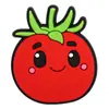 Accesorios para el Cabello de Niña de Fruta Roja de Dibujos Animados Transfronterizos Accesorios para Equipaje DIY Joyería Parche Suave de PVC de Fresa Linda