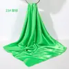 Pañuelo de Seda de Color Sólido de 90 cm, Pañuelo Cuadrado Grande de Color Único, Parasol de Seda Artificial, Pañuelo Cuadrado de Satén Brillante, Chal, Hecho a Medida