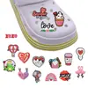 Nuevos Accesorios Decorativos de Hebilla para Zapatos de Goma Suave de PVC para el Día de San Valentín Zuecos Flor de Zapato Desmontable Hebilla de Zapato Decoración de Zapato DIY Ahora