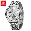 Marca Oli Olevs Comercio Exterior Transfronterizo Reloj Mecánico Automático Multifuncional Reloj para Hombre Calendario Perpetuo Reloj Impermeable