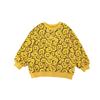 Suéter informal con estampado para niño, con forro de terciopelo, nuevo para primavera y otoño, top de manga larga con cuello redondo para niños