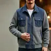Cross2026 Outono Xiyin Amazon 3D Masculino Estilo Old Money Moda Simples Solto Jaqueta