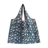 Bolsa de compras de nylon conveniente dobrável grande capacidade à prova d'água bolsa de ombro conveniente compras de supermercado nova bolsa de mão