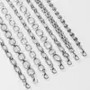 Accesorios de Cadena Metálica para Joyería, Cadena Doble Capa Ensamblada a Mano, Cadena Cruzada para Bolso, Cadena en Forma de O, Cadena de Perlas, Cadena de Collar