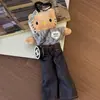 Bolsa Colgante Hello Kitty Piernas Largas Fragancia Ligera Muñeca de Peluche Dibujos Animados Lindo Llavero de Corazón Colgante de Regalo