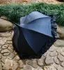 Paraguas de Princesa Lolita con Adorno de Encaje Dulce, Alto Valor Estético, Doble Propósito para Sol y Lluvia, Paraguas de Mango Largo para Niñas