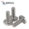 Tornillo de T Acero Inoxidable 304 Tornillos M5 M6 M8 Gb37 Tornillo para Hardware de Estándar Nacional Canal de Aluminio
