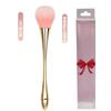 Sujilian Dourado Eletrodepositado Cintura Fina Pincel de Maquiagem Grande Cerdas Felpudas Conjunto Único Maquiagem Pó Solto Blush Pincel de Maquiagem