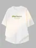 Camiseta Pesada de Algodón Puro Estilo Americano 260g para Hombre, Top Holgado de Manga Corta, Camiseta Japonesa de Moda con Estampado, 100% Algodón, Manga Media