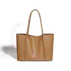Bolsa de Ombro Tote de Couro Genuíno Personalizada Nova Roupas de Trabalho Bolsa de Mão para Axila Couro de Vaca Grande Capacidade High-End para Mulheres