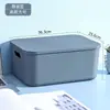 Caja de Almacenamiento de Escritorio con Tapa, Organizador de Bocadillos de Plástico, Cesta de Juguetes con Cajón, Cesta para Artículos Varios, Caja a Prueba de Polvo para Almacenamiento de Cosméticos