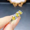 Anillo de Zafiro de Color Natural Popular al por Mayor de Fábrica Plata S925 Incrustado con Piedra Principal 3*4 Joyería de Lujo Venta Directa de Fábrica