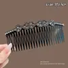 Nuevo peine anti-deslizante estilo coreano con un delicado lazo de mariposa, diseñado para mujeres, creando un peinado alto elegante, y con un elegante pasador lateral y accesorio para el cabello