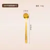 Cucharas para condimentos de acero inoxidable 304 al por mayor, mini cucharas doradas para postre engrosadas, cucharas para café, cucharas caseras para sal y condimentos