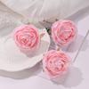 Borda Grelhada Cabeça de Rosa Carro de Casamento Layout Salão de Casamento Parede de Flores Flor Artificial Decoração Caixa de Presente Dia dos Namorados Flor Falsa Flor de Seda