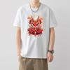 Camiseta de manga curta estampada solta de verão masculina moda casual para todos os jogos na moda gola redonda respirável confortável estudantes adolescentes