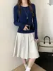 Suéter Base de Punto Sólido Ajustado Nuevo Otoño/Invierno 2026 para Mujer, Pulóver Elegante Versátil de Cuello Redondo