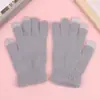 Nueva versión coreana de guantes de invierno para mujer de lana tejida al por mayor de fábrica para amantes Joker para exteriores clima frío ciclismo cálido
