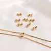 Pulsera de Cadena con Cuentas de Silicona Ajustables Doble Fila Conectadas, Color Conservante, Relleno de Oro de 14K, Cuentas de Posicionamiento, Accesorios para Joyería Hecha a Mano DIY