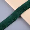 Encaje de Poliéster Tufted de 2.5 cm Flecos de Borla Hechos a Mano DIY Pendientes de Almohada Accesorios para Ropa Accesorios de Joyería