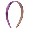 Diadema de pelo simple estilo coreano de 2 cm Amazon todo incluido diadema de ala ancha transfronteriza de satén de color liso para mujer