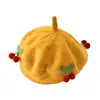 Gorro para Bebé Niña Estilo Otoño e Invierno Boina Gorro de Punto Moda Gorro de Calabaza Suéter para Niña Gorro de Lana Gorro de Pintor