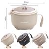 Acero Inoxidable 316 Mango Drenable Tazón para Fideos Instantáneos Gran Capacidad Conveniente Lonchera Térmica Lonchera para Estudiantes y Trabajadores de Oficina