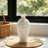 Vaso Minimalista de Onda de Alto Padrão Transfronteiriço Textura Fosca Decoração de Mesa de Casa Entrada Ornamento Estilo Ins
