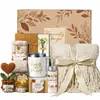 Caja de Regalo de Baño Nueva para Mujer Transfronteriza, Vela Aromática, Jabón Artesanal, Set de Regalo de Sales de Baño, Regalo de Cumpleaños