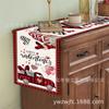 Amazon popular Dia dos Namorados Dia das Mães caminhão anão vermelho toalha de mesa decoração de casa mesa de jantar vendas diretas da fábrica