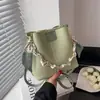 Bolso Cubo de Textura de Alta Gama para Mujer 2023 Nuevo de Moda Popular Cadena de Nicho Bolso Bandolera Bolso Cubo