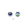 Cloisonné Cobre Puro Banhado a Ouro Flor de Cinco Pétalas Contas Redondas Contas Espaçadoras Joias DIY Pulseira Colar Roupas Acessórios de Corda Trançada