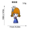 Parche de Bordado con Lentejuelas de Toalla de Dibujos Animados, Lindo Parche de Bordado de Chica Versión Q para Ropa Infantil, Parche Decorativo para Bolsos