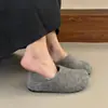 Aumento interno de 3cm de altura, sapatos de lã estilo Birkenstock coreanos para mulheres, nova coleção outono/inverno 2026, sapatos felpudos retrô, sapatos de algodão com sola grossa