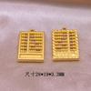 Acessórios de Joias em Liga de Zinco Estilo Chinês Saco da Sorte Ábaco Pulseira Dourada Fosca Pingente de Contas Separado Materiais Mistos para DIY Feito à Mão