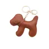 Llavero Creativo de Correa de Doble Cara de 9 Colores Colgante de Perro Llavero de Perro Lindo Colgante Multicolor