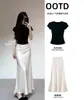 Conjunto de Saia com Bolinhas Estilo Coreano, Novo Colete Sem Mangas Verão 2026, Roupa Estilo Coreano, Saia Curta Deslumbrante para Baixinhas