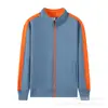 Par Combinando Cores Anti-pilling Siro Fio Espesso Composto Fleece Polar Manga Raglan Zíper Jaqueta Conjunto Baseball Estampa