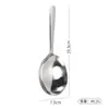 Cucharón Grande para Arroz Doméstico Cucharón Público para Sopa de Restaurante Espumadera Colador Cuchara para Servir Acero Inoxidable 410 Engrosado Colador de Mesa